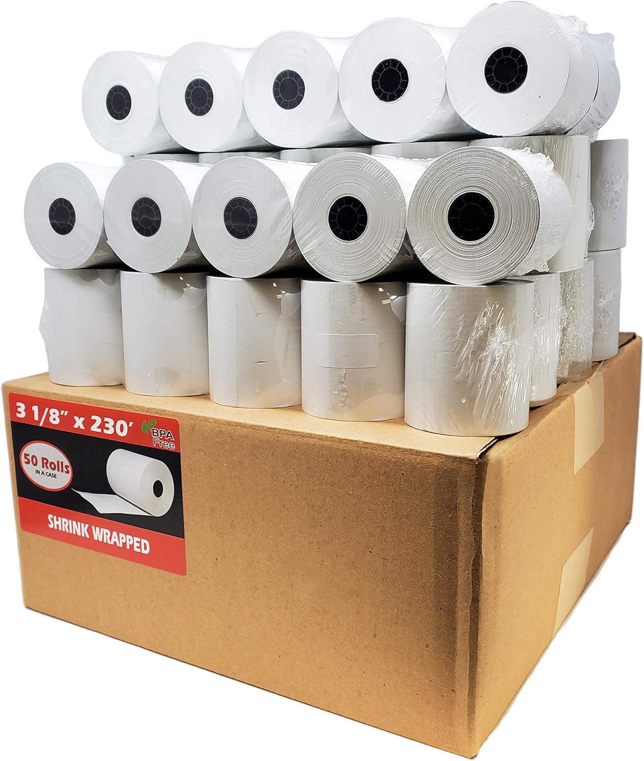 Premium BPA Free Thermal Receipt Printer Paper Rolls - 1000 Count