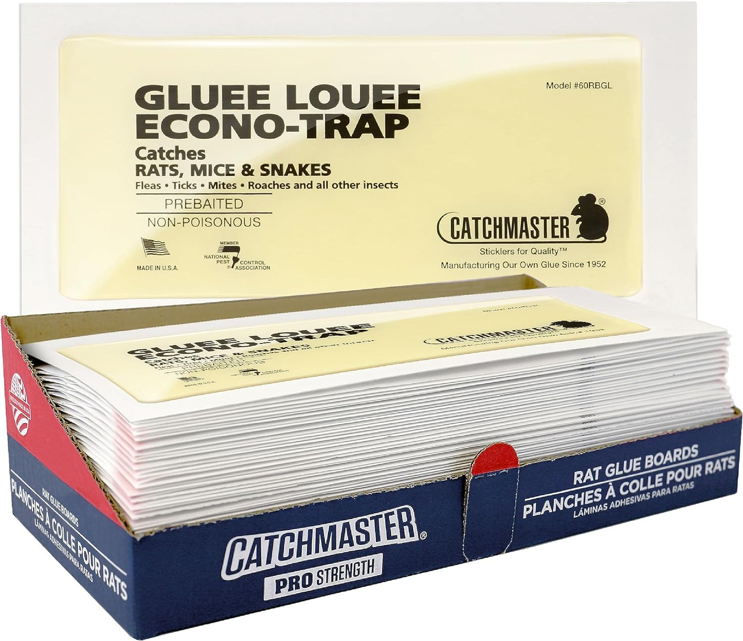 Catchmaster 30-PK Extra Large Rat & Mouse Glue Traps - Pet Safe Pest Control