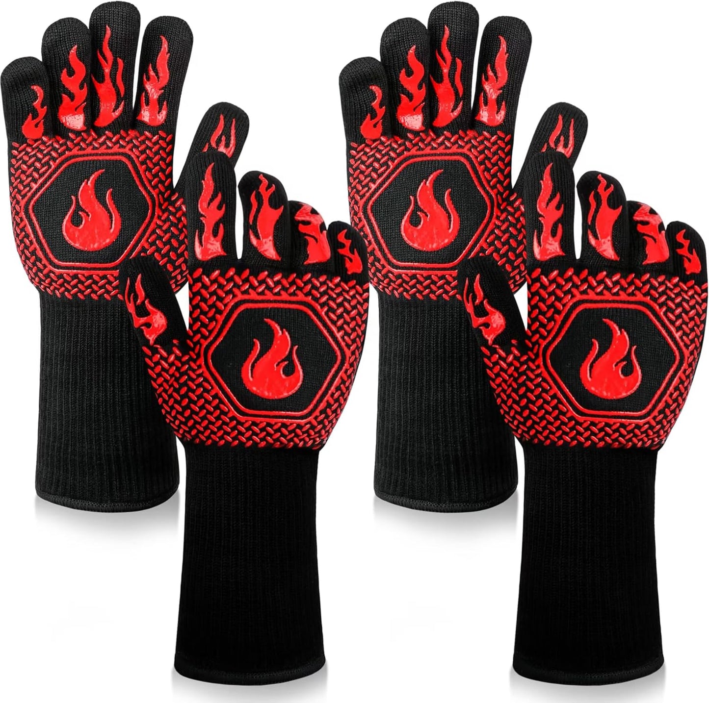 Heat-Resistant BBQ Gloves - Grill Safely with Confidence!