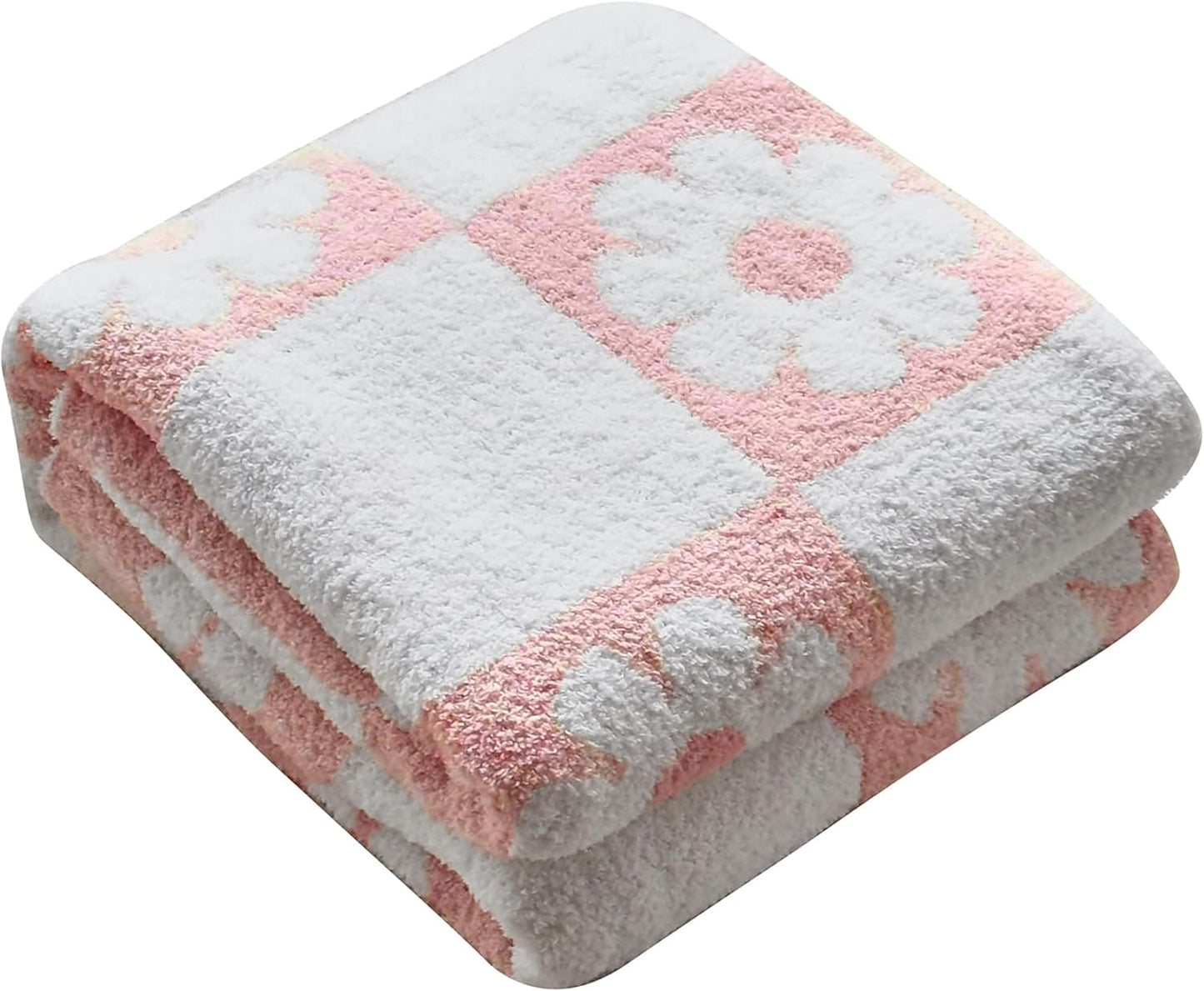 Ultra Soft Cozy Checkered Throw Blanket for Couch and Bed
