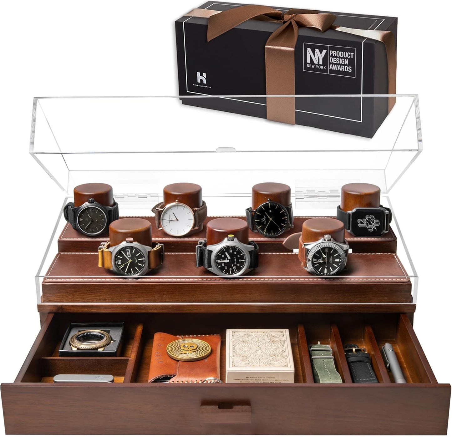 Holme & Hadfield Luxury Wooden Watch Box