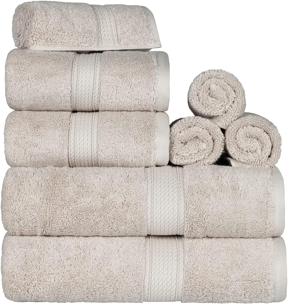 Superior Egyptian Cotton Pile Towel Set for Luxurious Comfort
