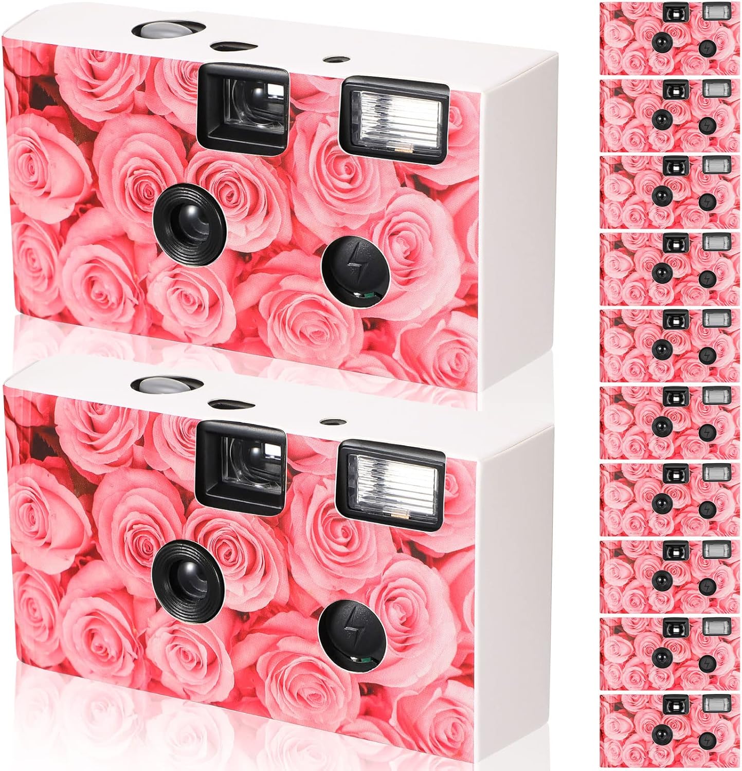 Capture Memories in Style with Pink Rose Disposable Camera