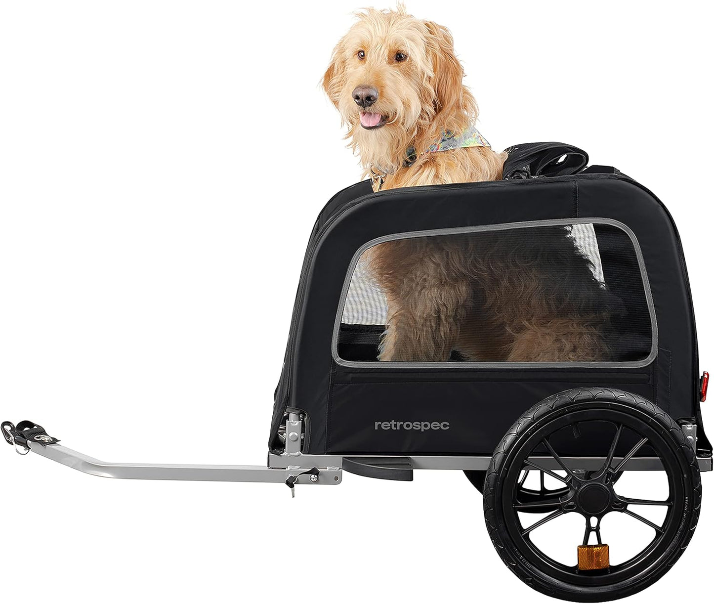 Retrospec Rover Waggin' Pet Bike Trailer with Weather-Resistant Canopy