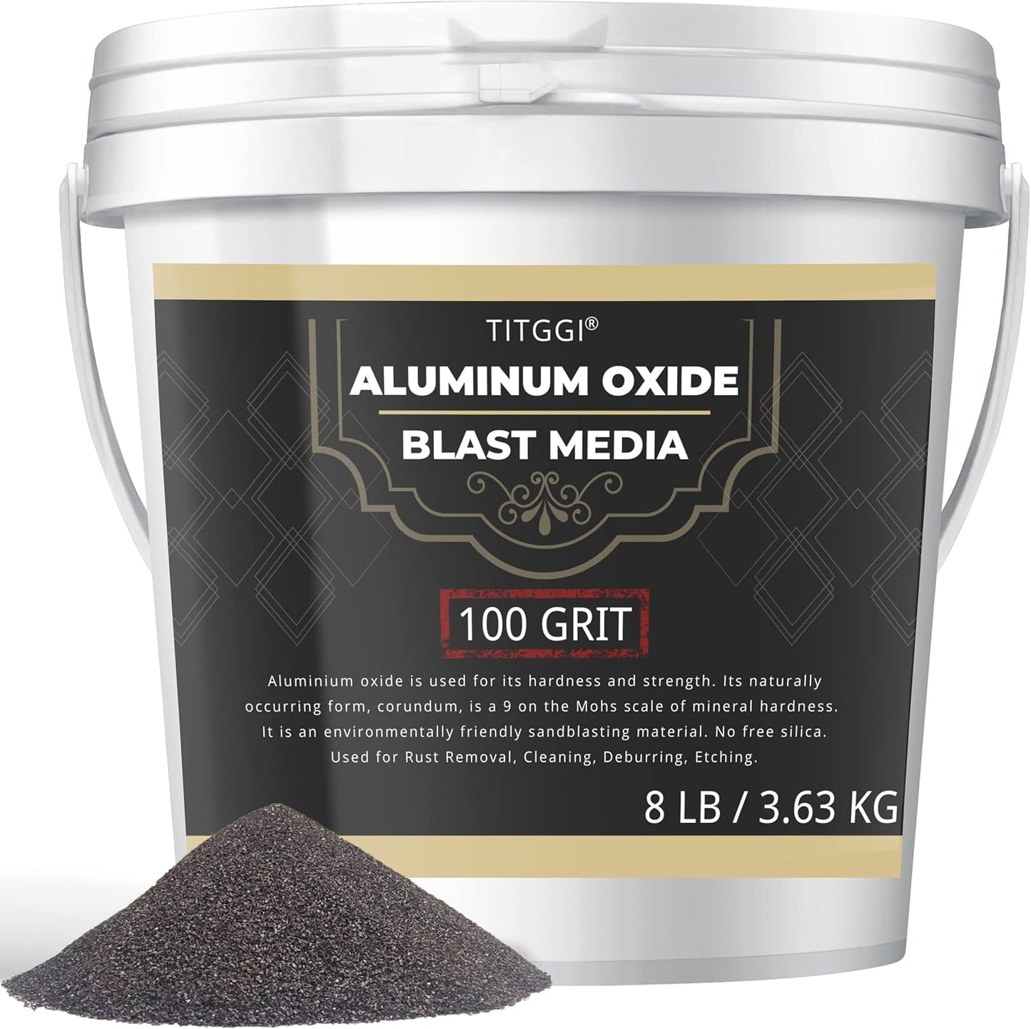 100 Grit Aluminum Oxide Blast Media for Effective Sand Blasting