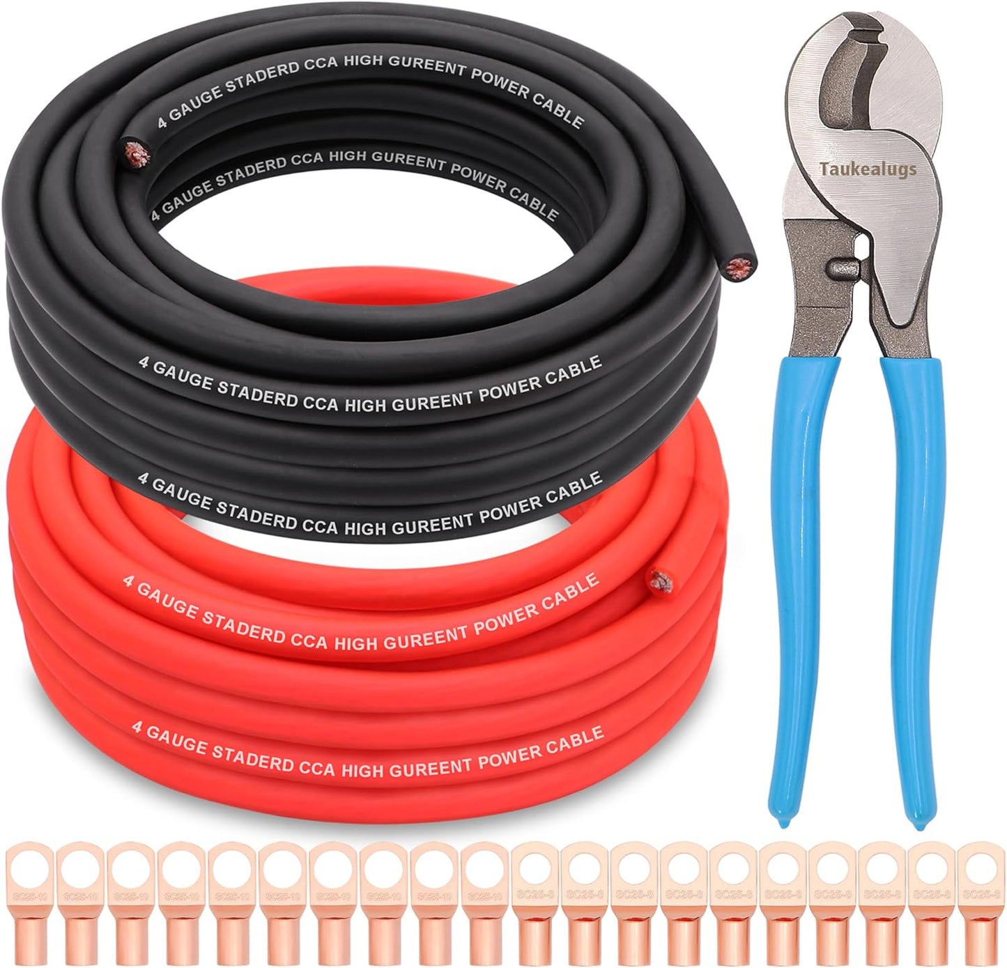 AWG 4 Gauge Wire Kit for Car Audio and Power Applications