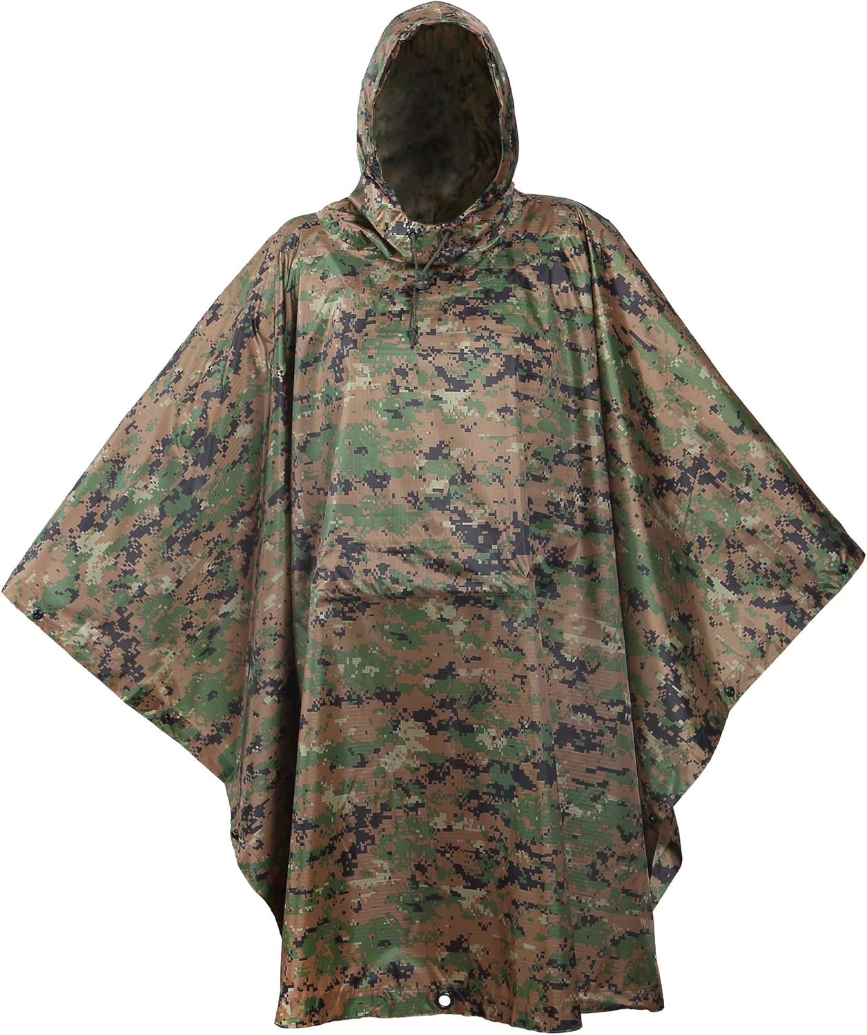 Military Style Poncho for All-Weather Protection and Versatility