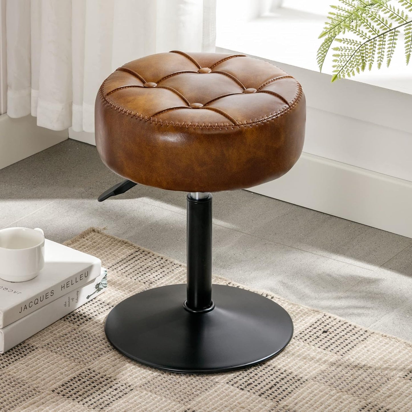 LUE BONA Adjustable Vanity Stool for Makeup Room and Living Room