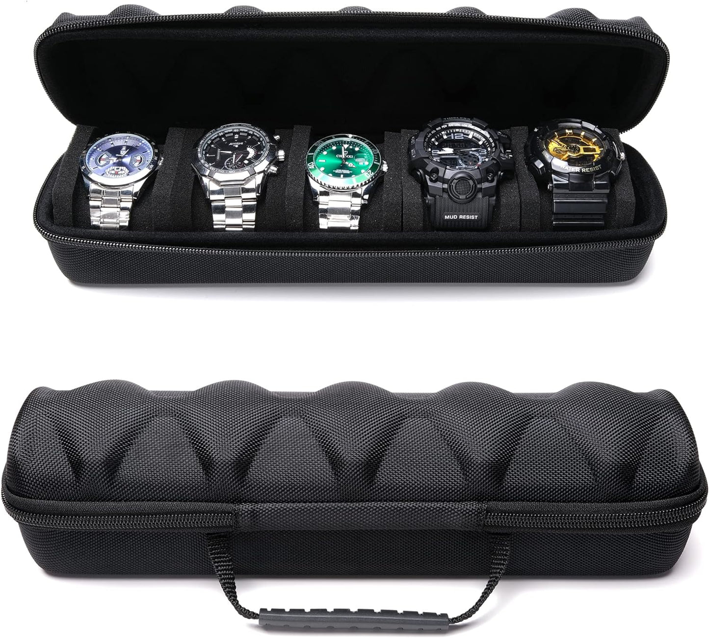 RIGICASE 5 Slot Watch Travel Case: Protect Your Watches in Style!