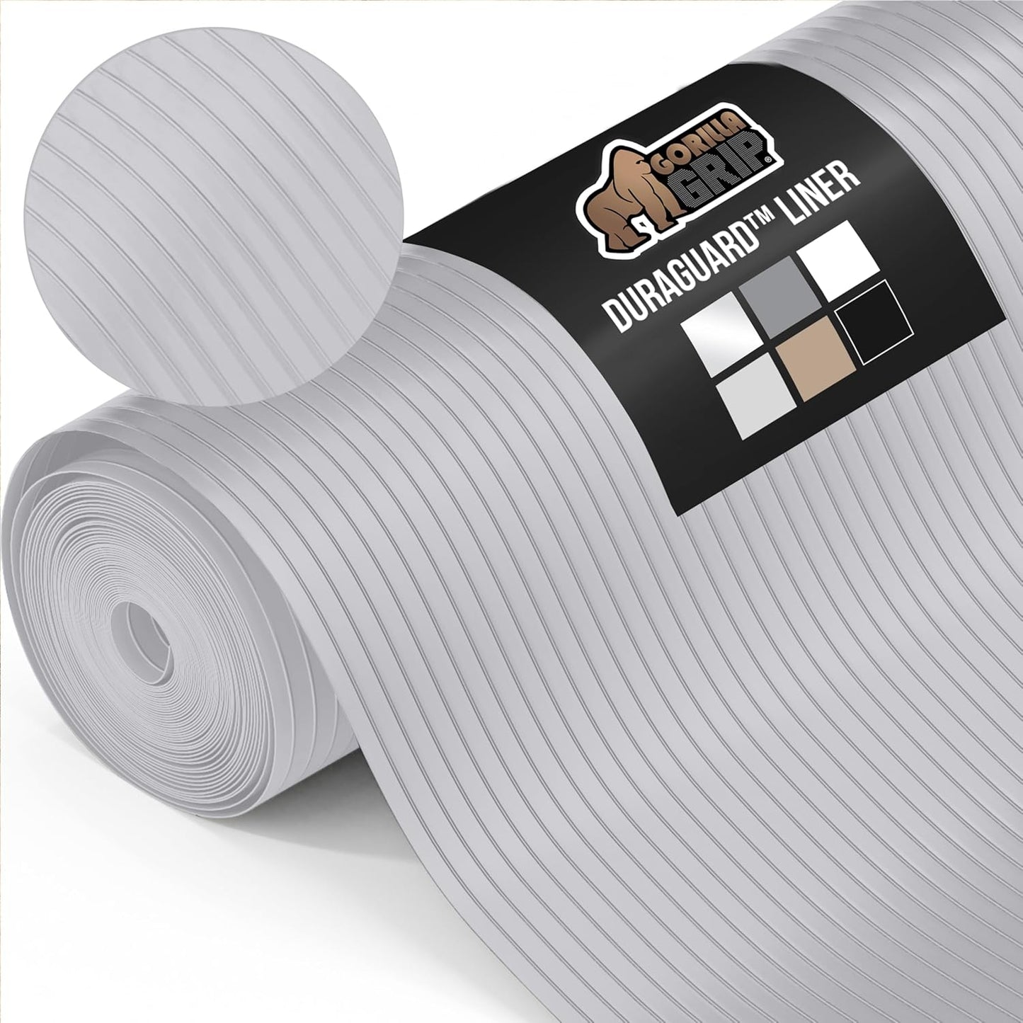 GORILLA GRIP DuraGuard Shelf Liner for Kitchen and Bathroom Use