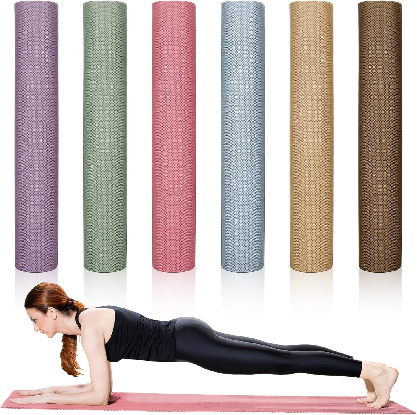 Timgle 6 Pack Non Slip Yoga Mats - Fitness Essential