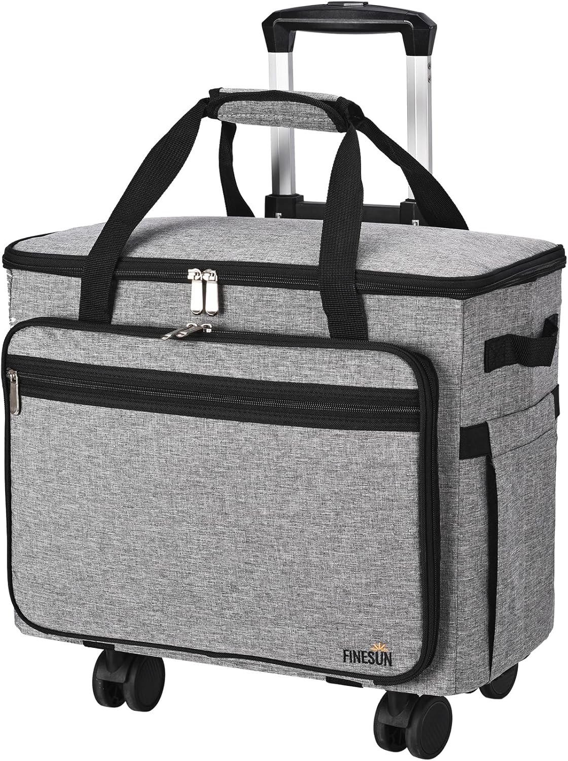 FINESUN Sewing Machine Case with Detachable Dolly for Easy Travel