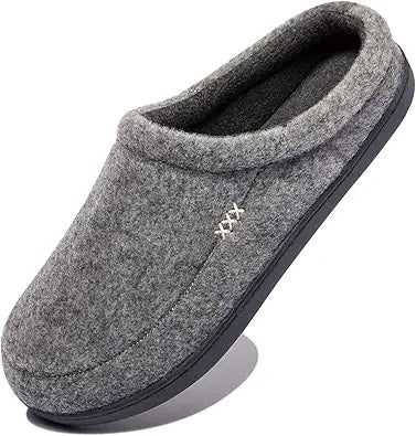 NewDenBer Men's Cozy Memory Foam Slippers for Indoor Outdoor Use