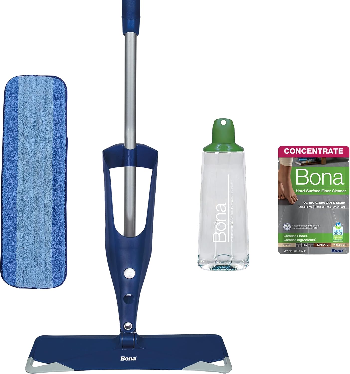 Bona Premium Spray Mop - Cleaner & Microfiber Pad Included