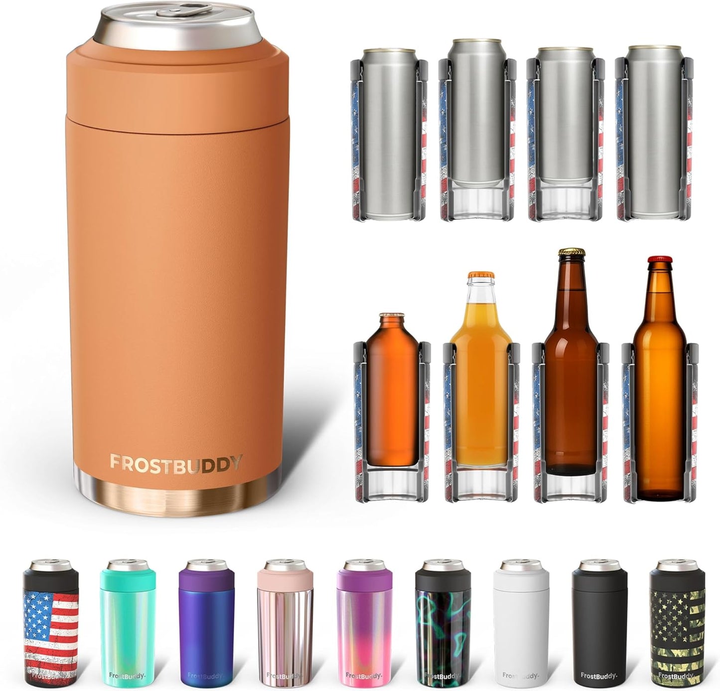 Frost Buddy Universal Can Cooler - Fits All Sizes & Bottles