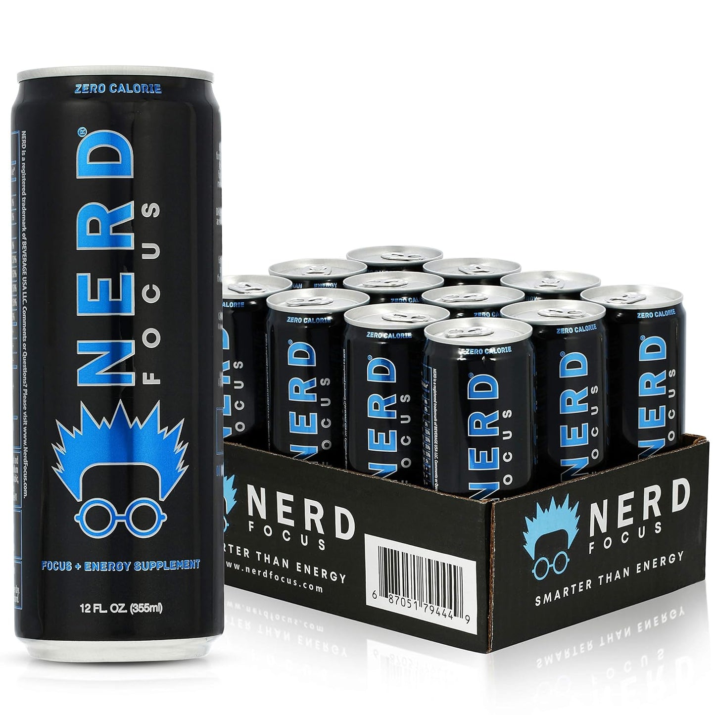 Nerd Focus Zero Calorie Drink for Enhanced Mental Clarity