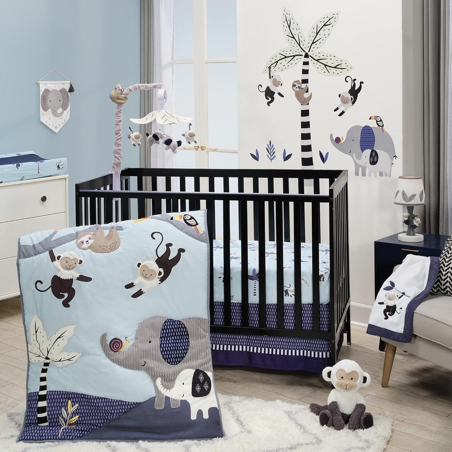 Lambs & Ivy Jungle Party 3-Piece Baby Crib Bedding Set Review