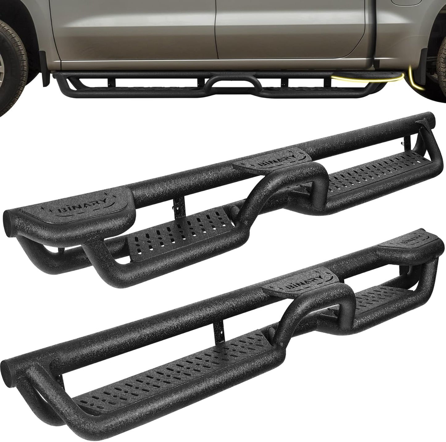 Wheel to Wheel 95in Running Boards for 2019-2026 Chevy Silverado