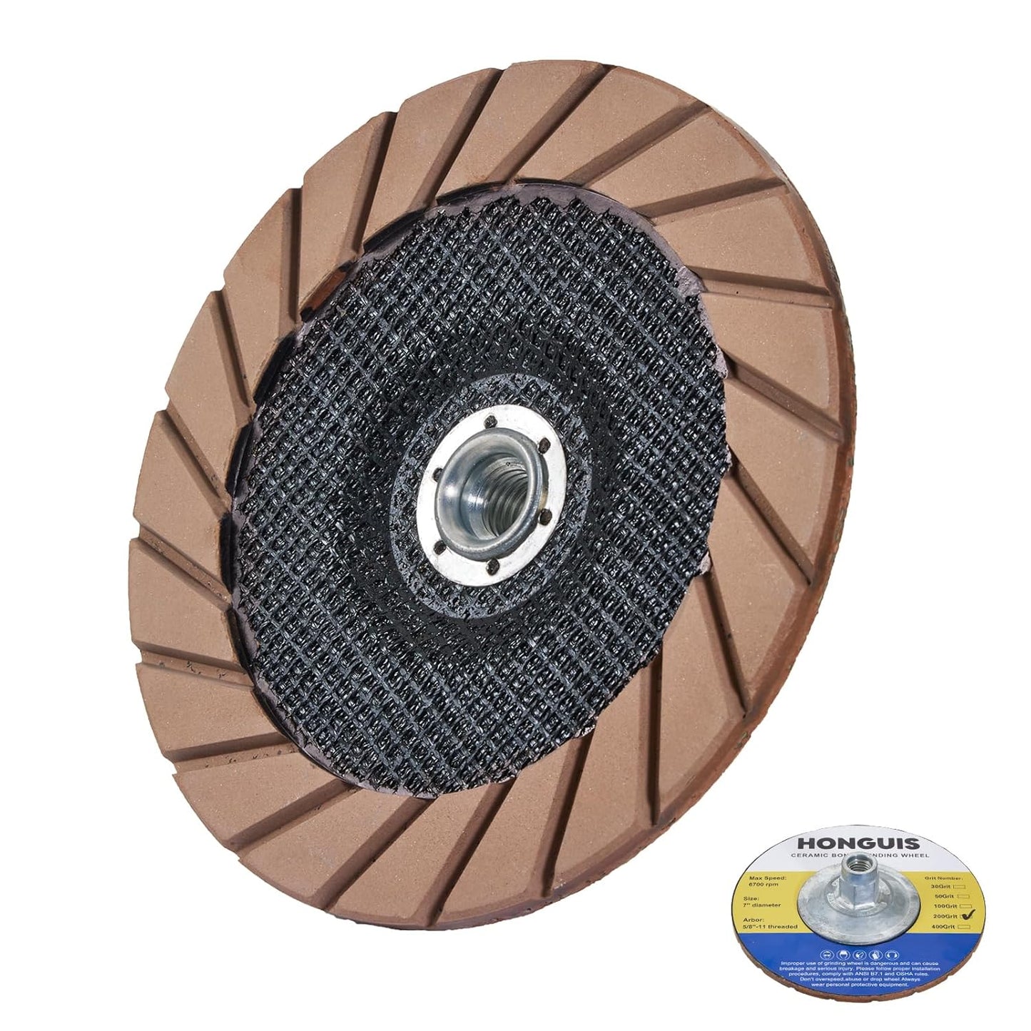 7 inch Ceramic Bond Edge Cup Grinding Wheel for Concrete Polishing