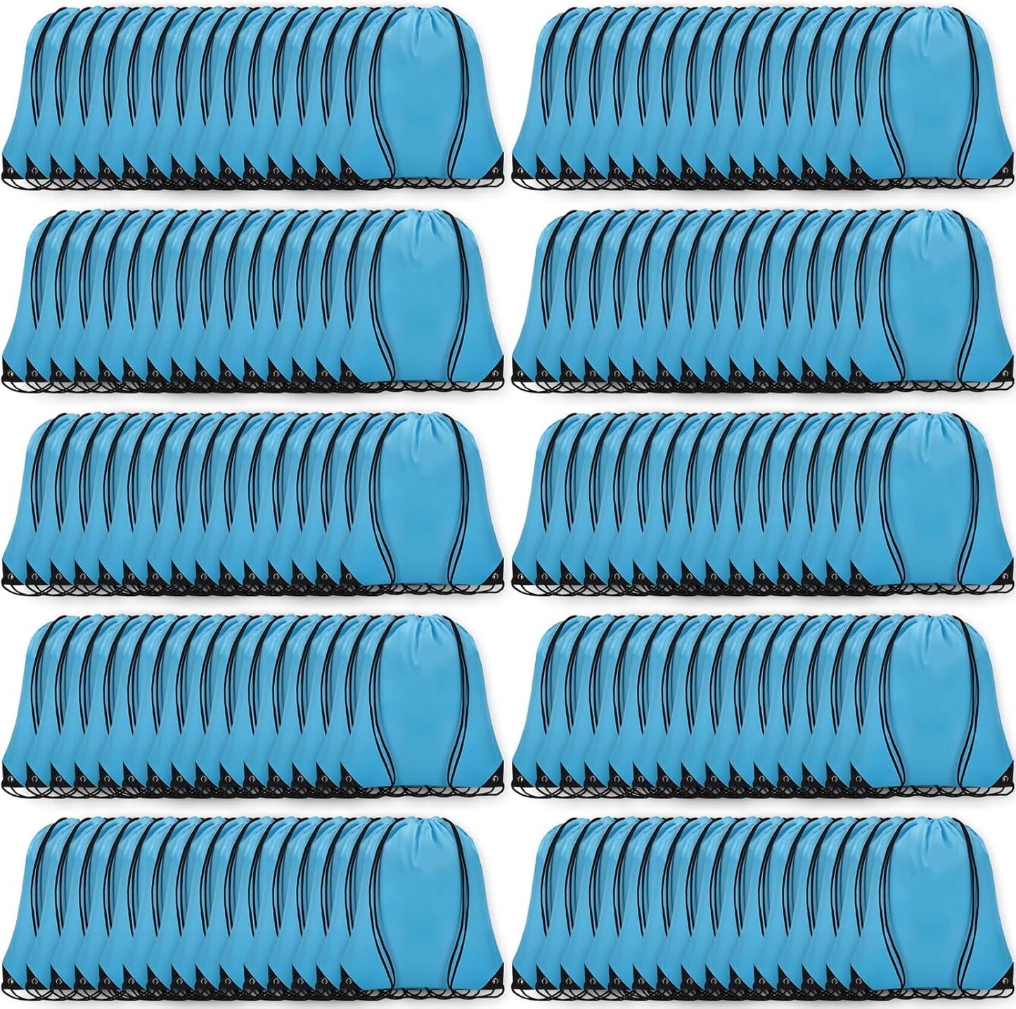 150Pcs Drawstring Backpack Bulk Cinch Sackpack for Gym Trips