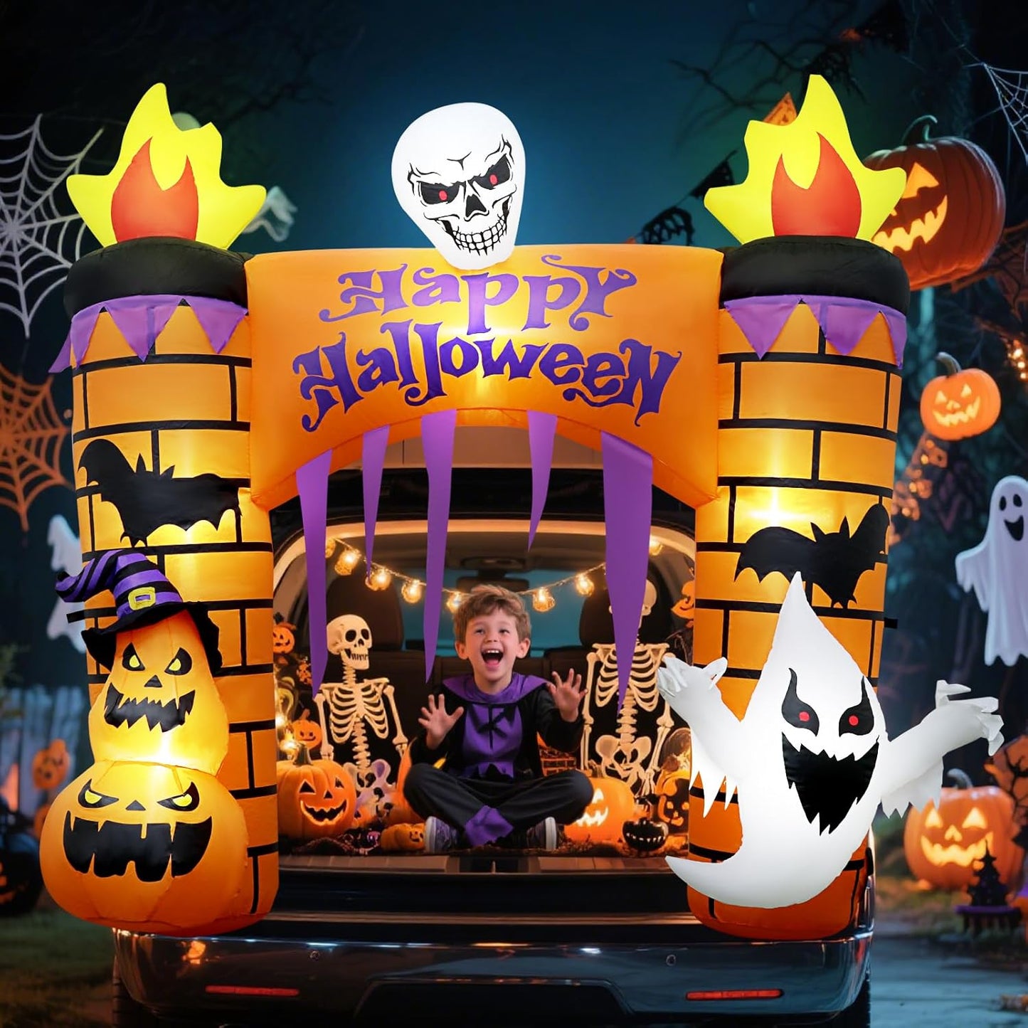 5.2FT Halloween Inflatables for Spooky Trunk or Treat Fun