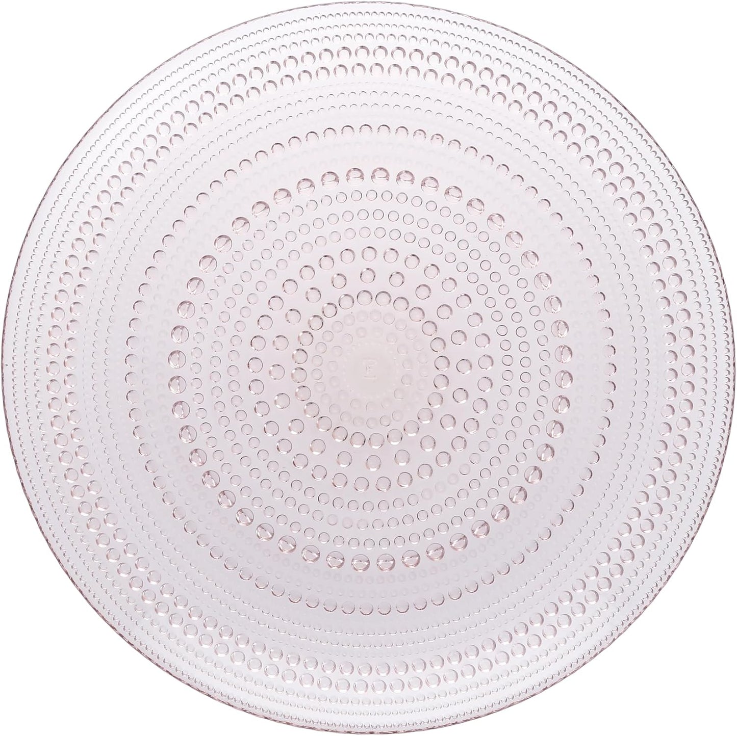 Set of 4 Pink 13 Glass Charger Plates by Fortessa