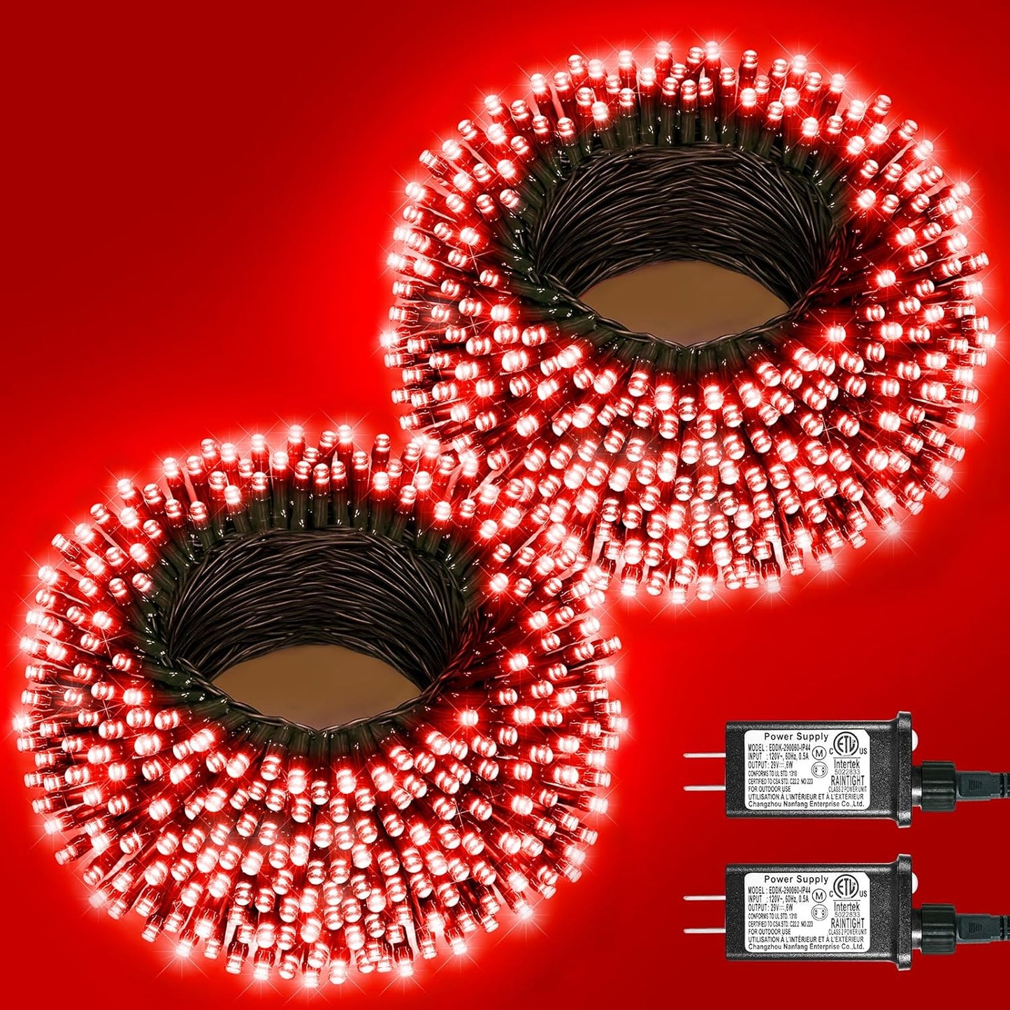 200FT 600LED Christmas String Lights for Indoor and Outdoor Use