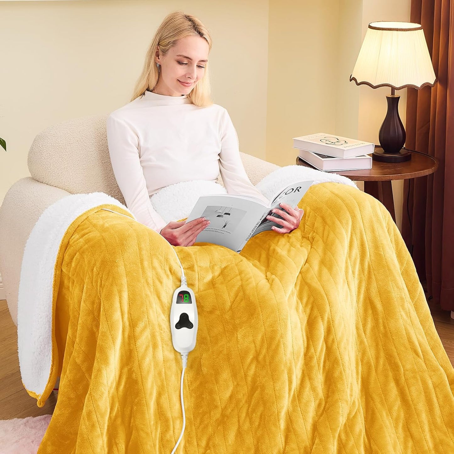 greenoak Heated Blanket Electric Full for Cozy Warmth