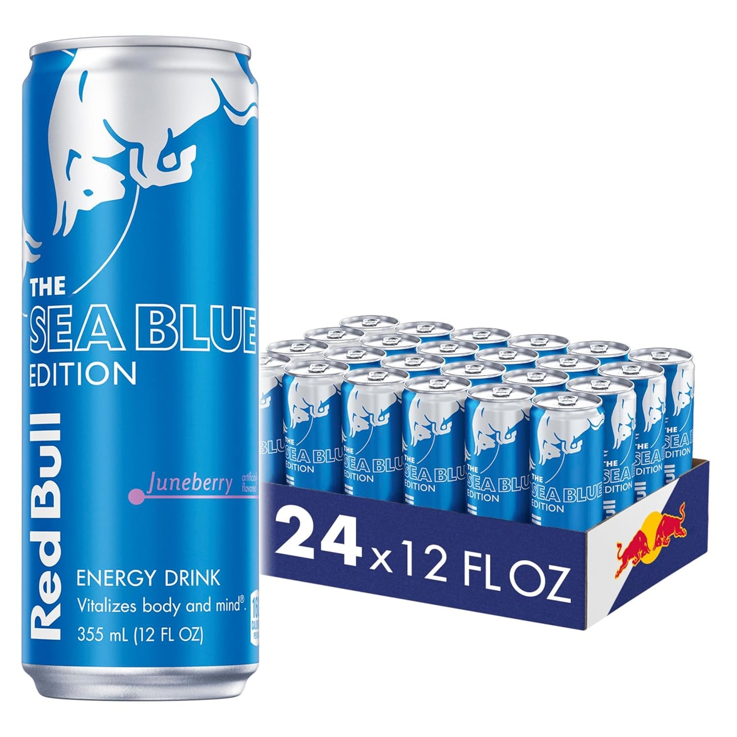 Red Bull Sea Blue Edition Energy Drink with Juneberry Flavor
