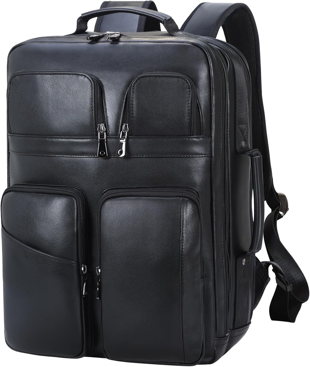 TIDING 17.3 in Leather Laptop Backpack for Men - Stylish & Durable