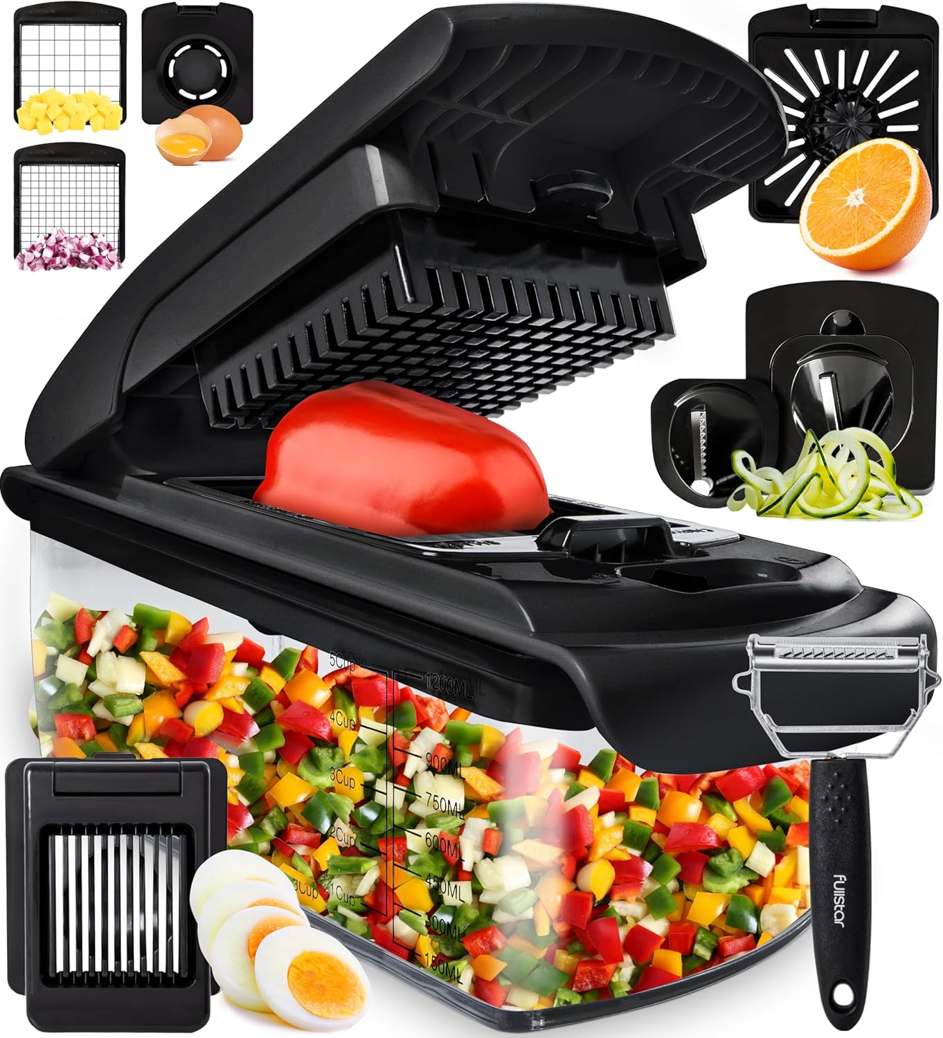 Fullstar Vegetable Chopper and Spiralizer for Easy Meal Prep