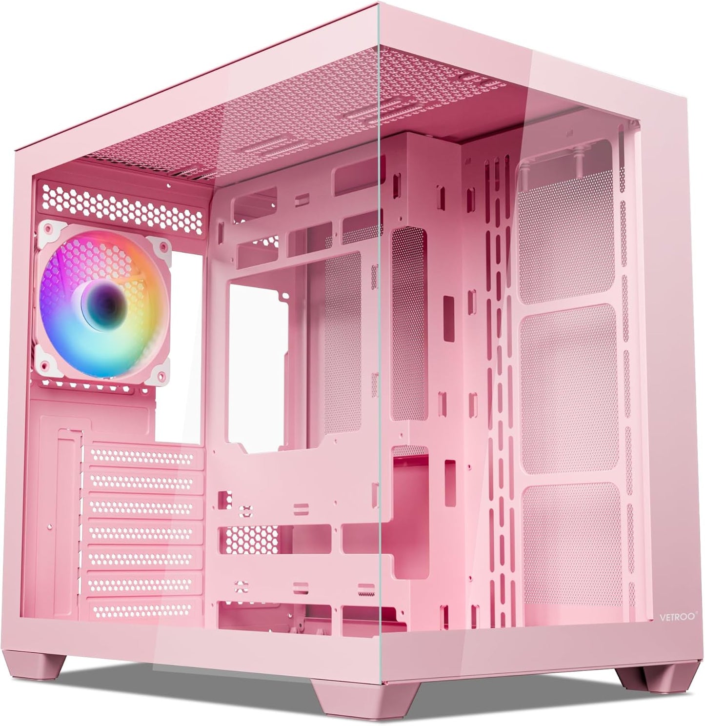 Vetroo AL900 ATX PC Case with 270 Full View Tempered Glass