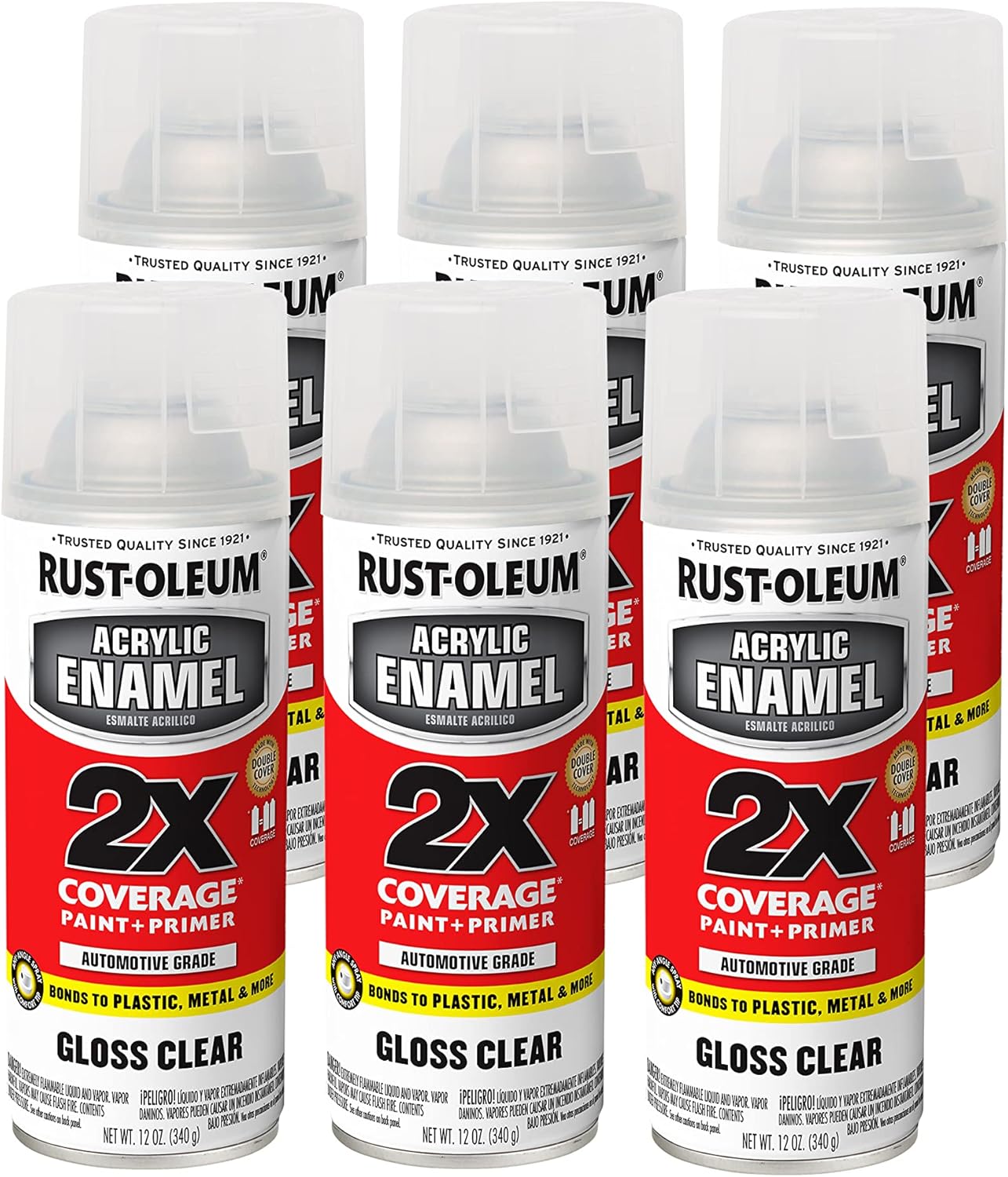 Rust-Oleum Acrylic Enamel 2X Spray Paint for Durable Finishes