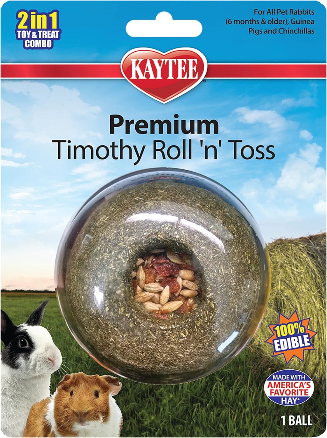 Kaytee Timothy Roll 'n' Toss: Fun Treat Toy