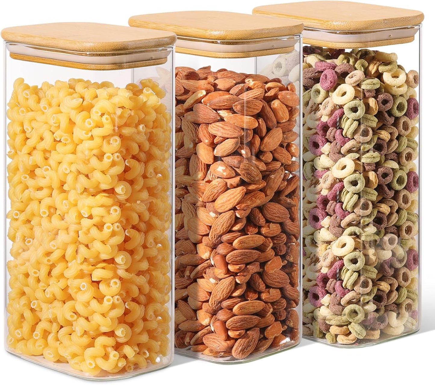 Versatile 1.8 Qt Rectangle Glass Storage Containers with Lids