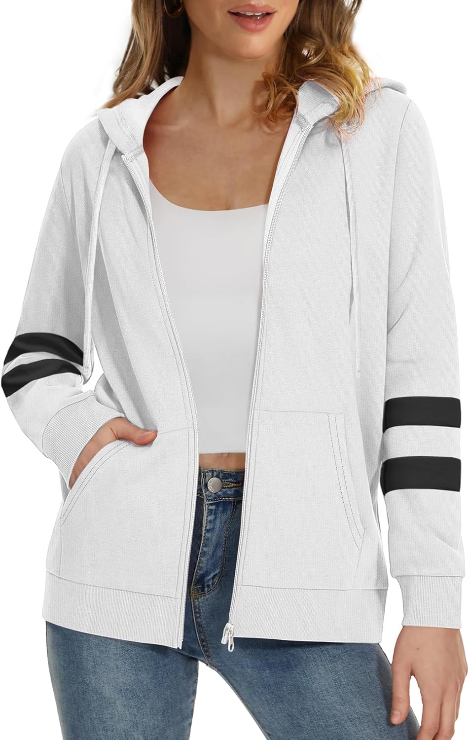 Bofell Women's Zip Hoodie - Stay Cozy on the Go!