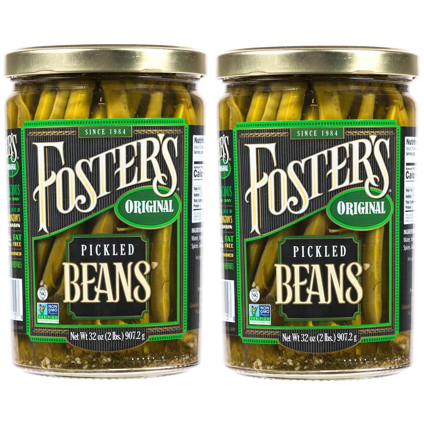 Foster's Pickled Green Beans in a Jar, Original Flavor Delight