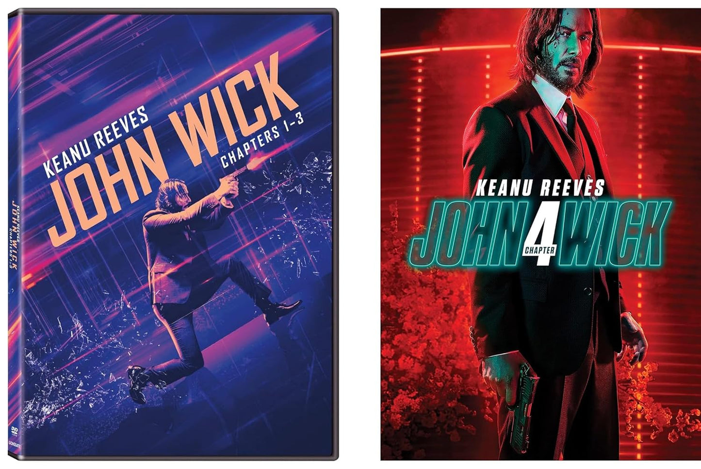 John Wick Movie Collection DVD Set - All 4 Action-Packed Films