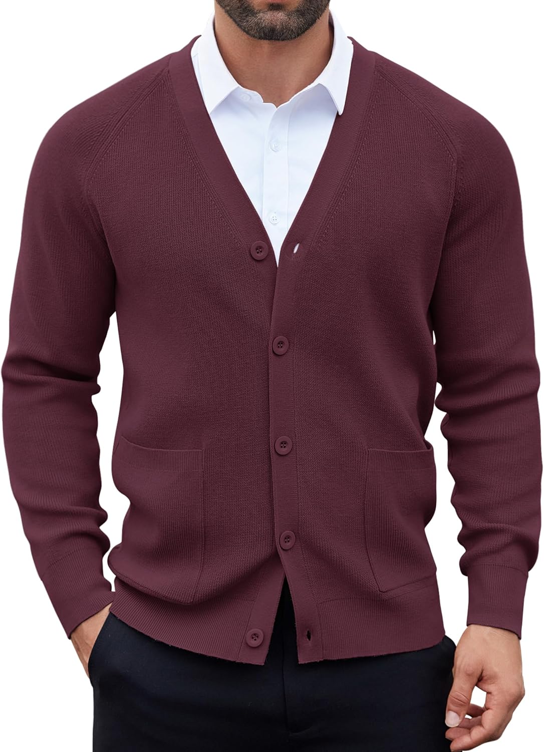 Stylish COOFANDY Men's Cardigan Sweater for Every Occasion