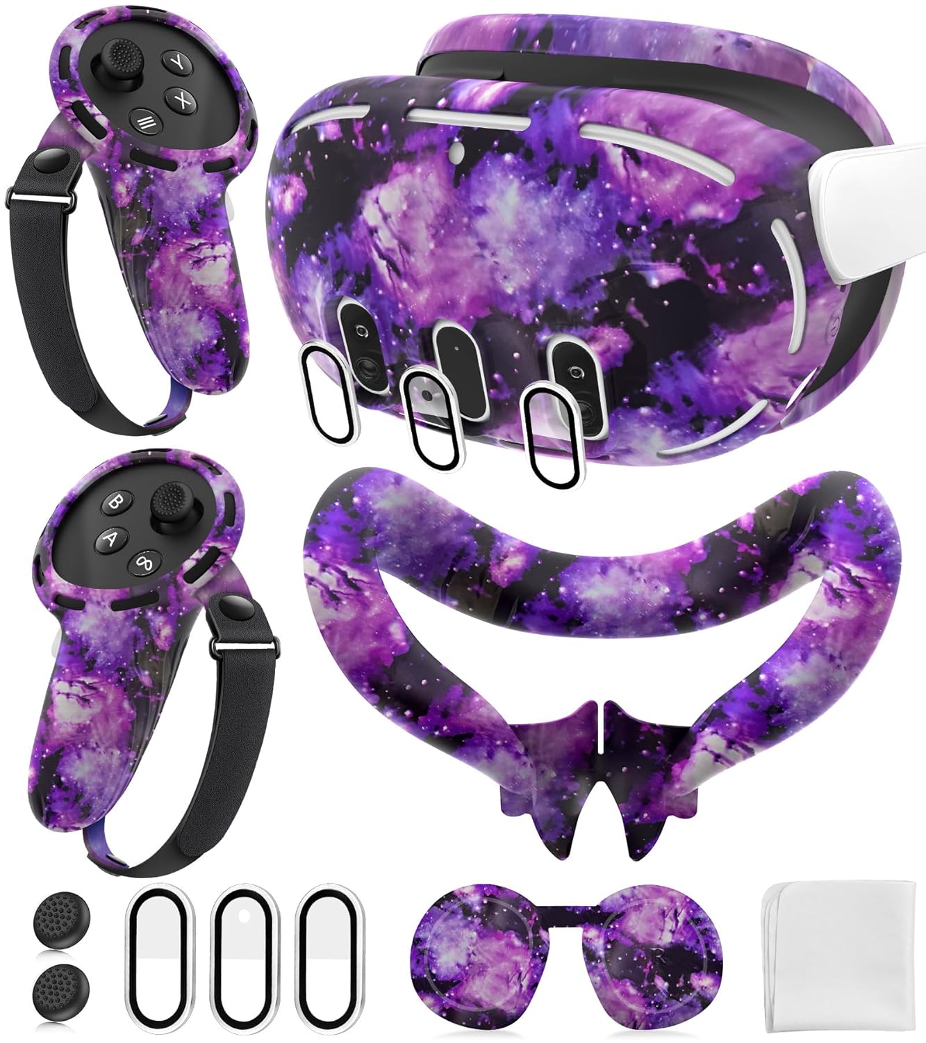 Silicone Cover Set for Meta Quest 3 Accessories - Full Protection