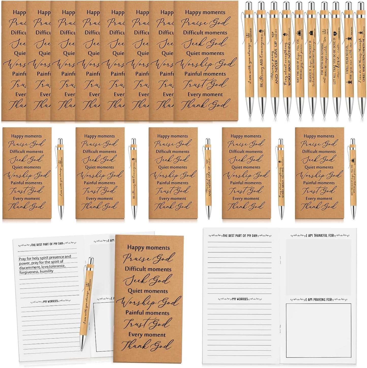 Christian Prayer Journals: Inspire With Bible Verse Pens