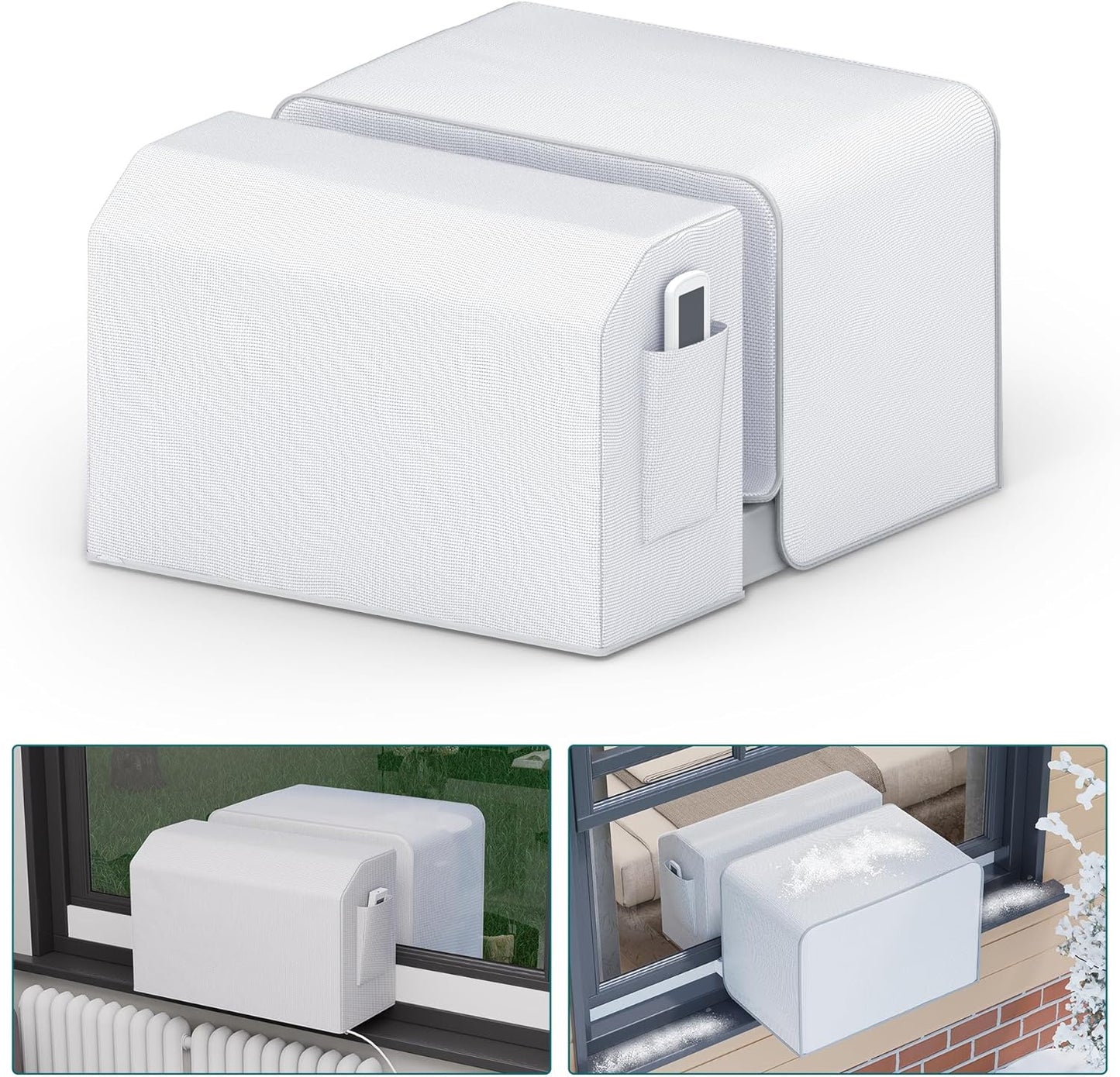 Dust-Proof 2 Pack U-Shaped AC Covers by Daisypower