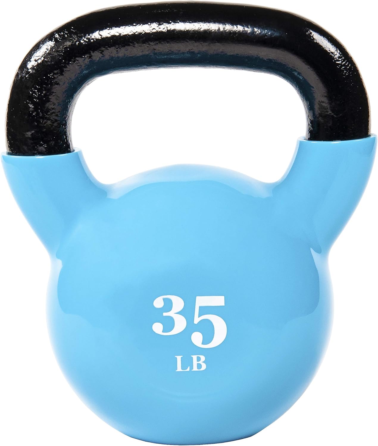 Signature Fitness All-Purpose Color Vinyl Coated Kettlebell Weight