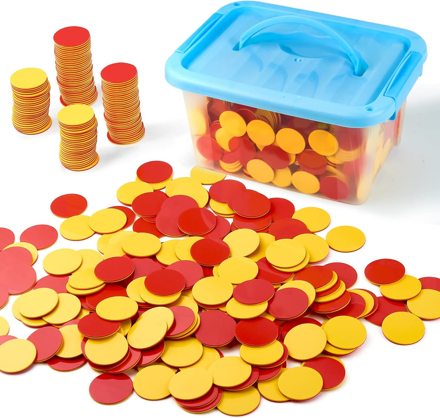 Plastic Two-Color Counting Manipulatives for Kids Learning