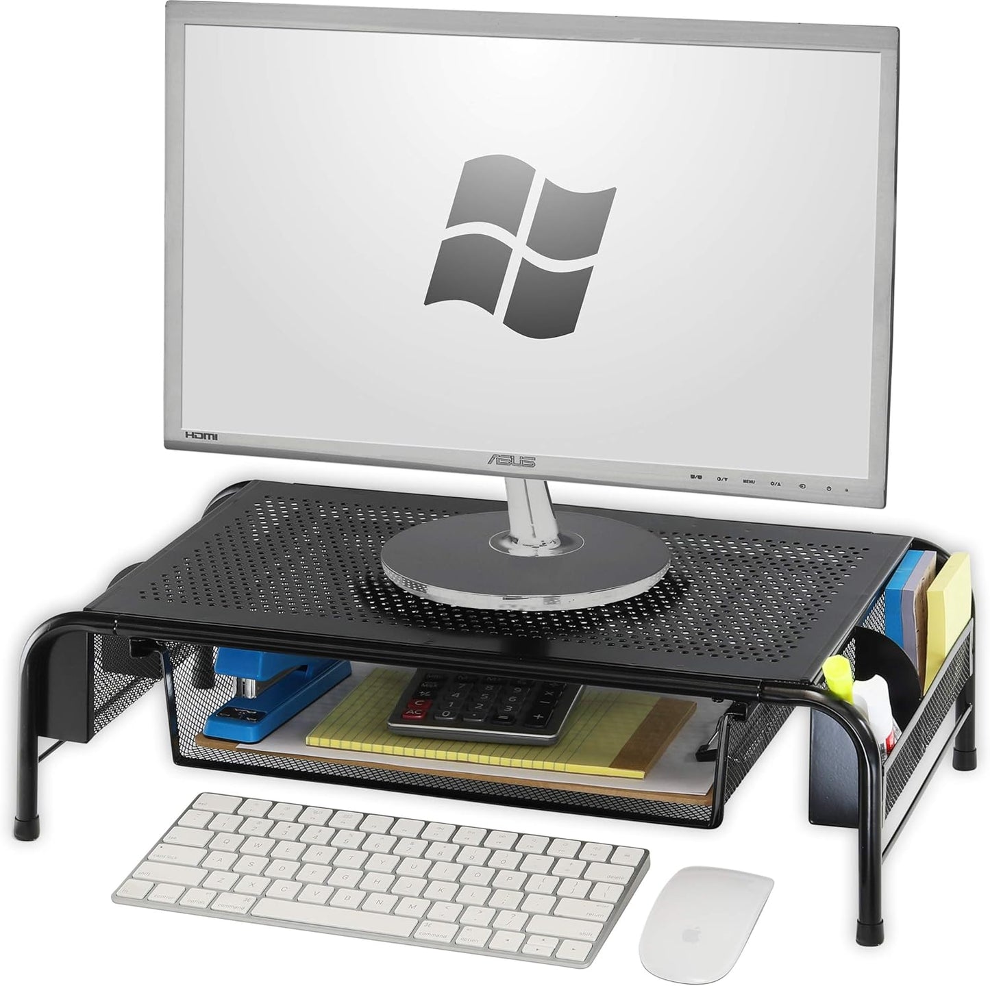 Organize & Elevate with Simple Houseware Monitor Stand