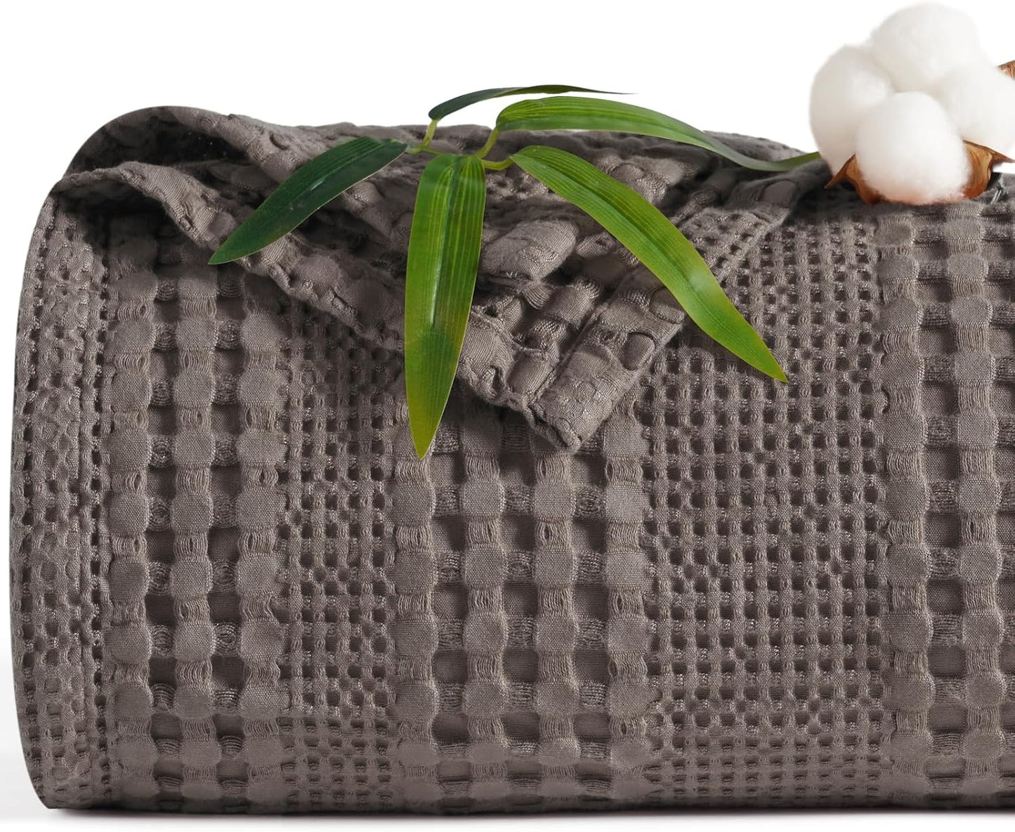 PHF Cooling Waffle Blanket King Size for Hot Sleepers Comfort