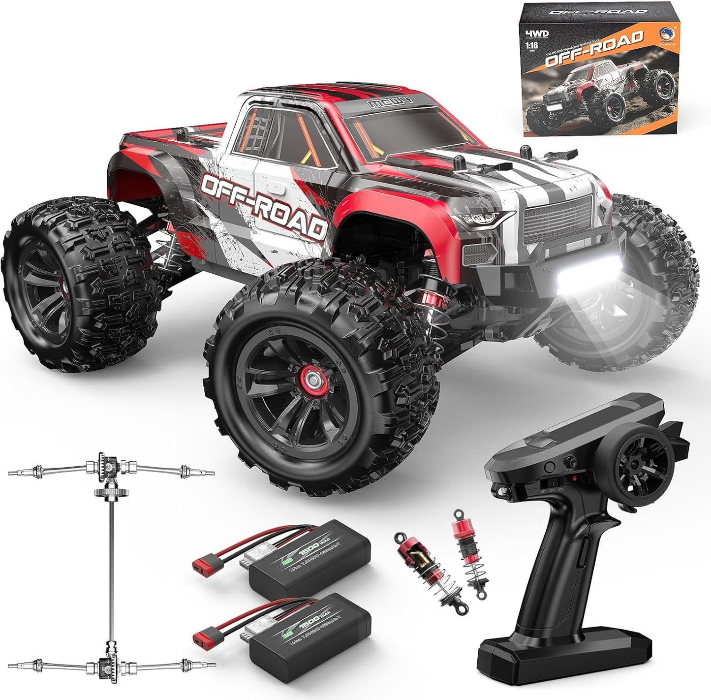 MEW4 1/16 4X4 RC Offroad Truck - High Speed Fun for All