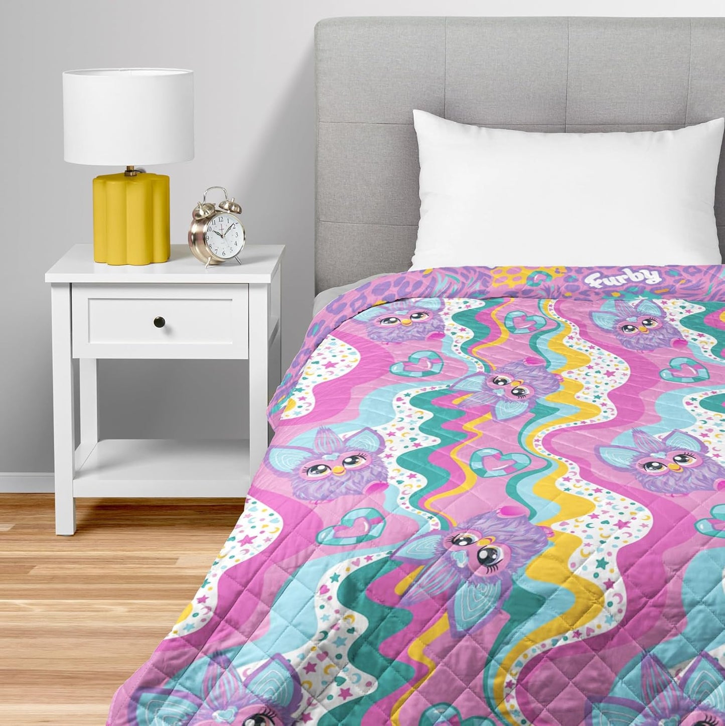 Furby World Twin Quilted Blanket for Cozy Comfort and Style