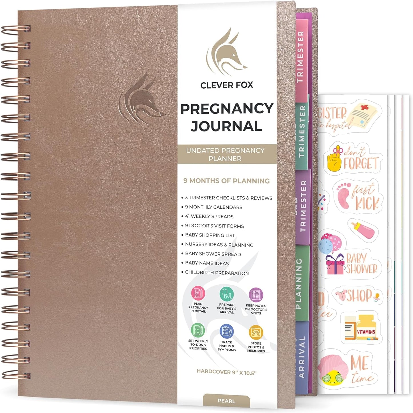 Clever Fox Pregnancy Journal & Memory Book for Expecting Moms