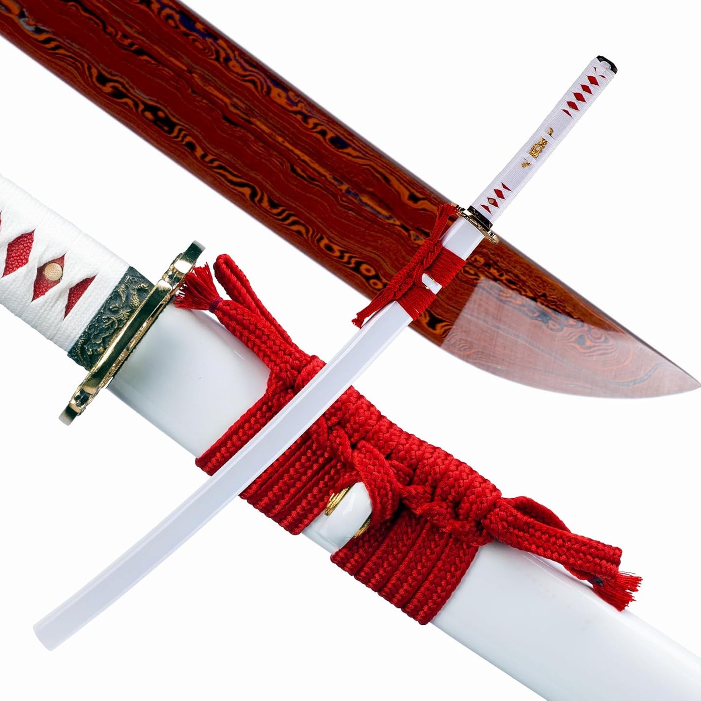 Real Katana Sword with Rayskin Handle for Martial Arts Enthusiasts